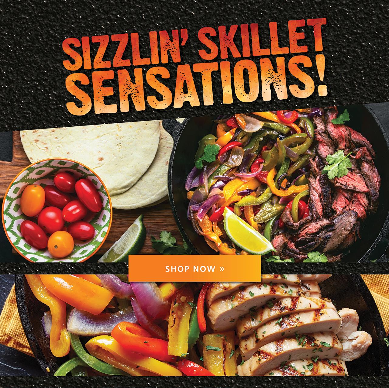 Slide 3: Sizzlin Skillet Sensations - Shop Now