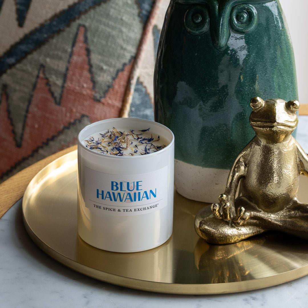 Blue Hawaiian Candle as tabletop decor - view 2