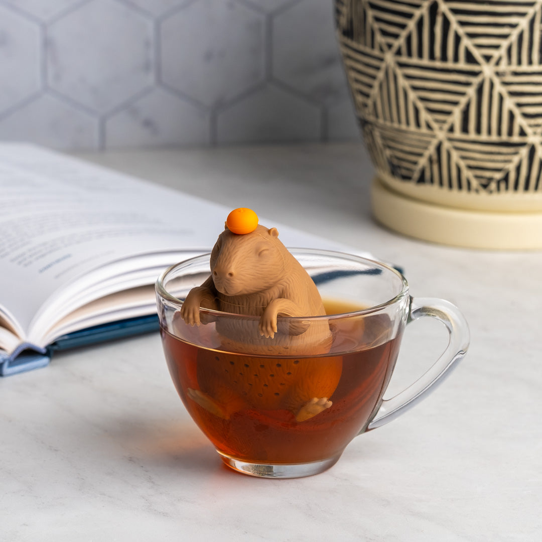 Capybarahhh Infuser in hot tea mug
