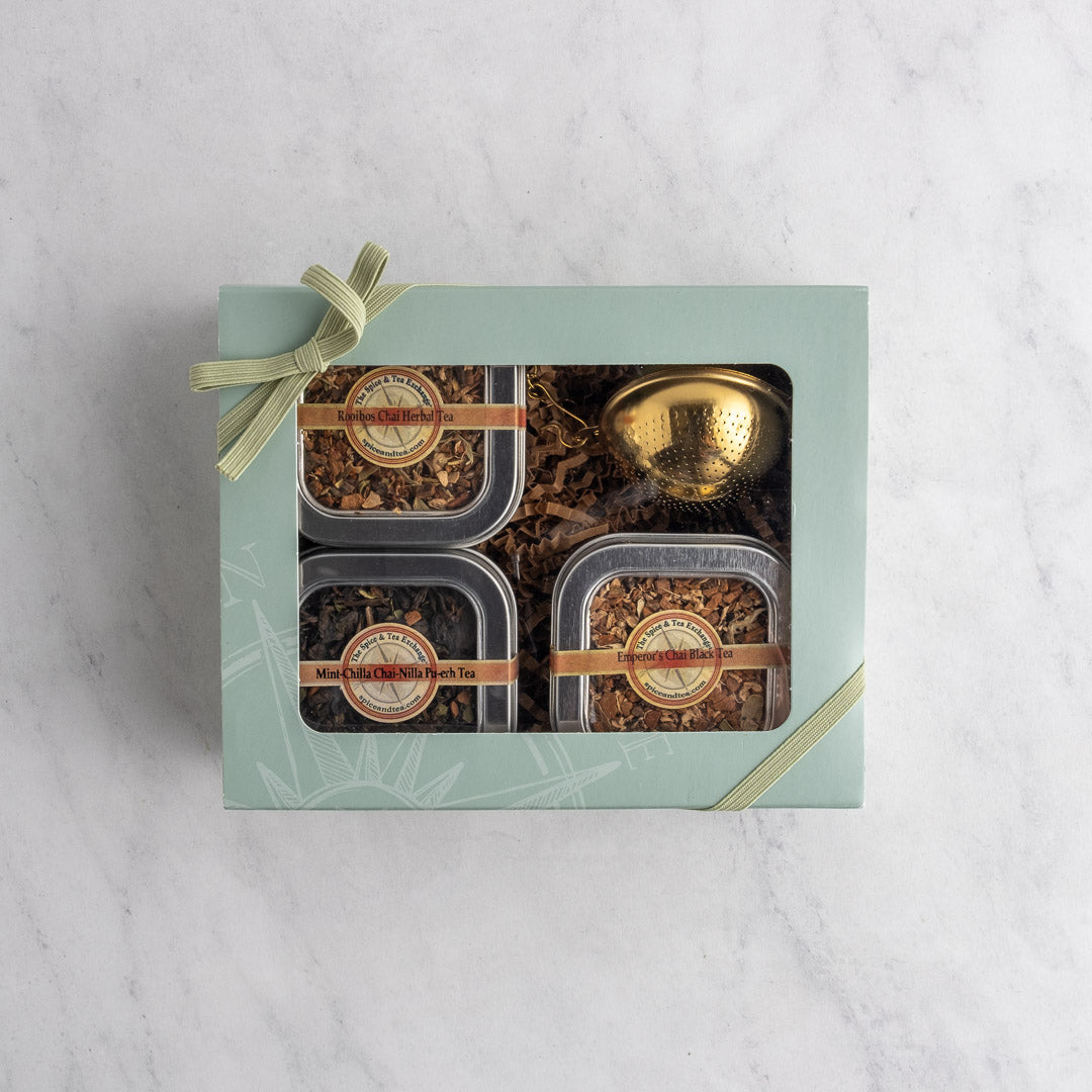 Chai Lover's 3 Tin Gift Box | The Spice & Tea Exchange