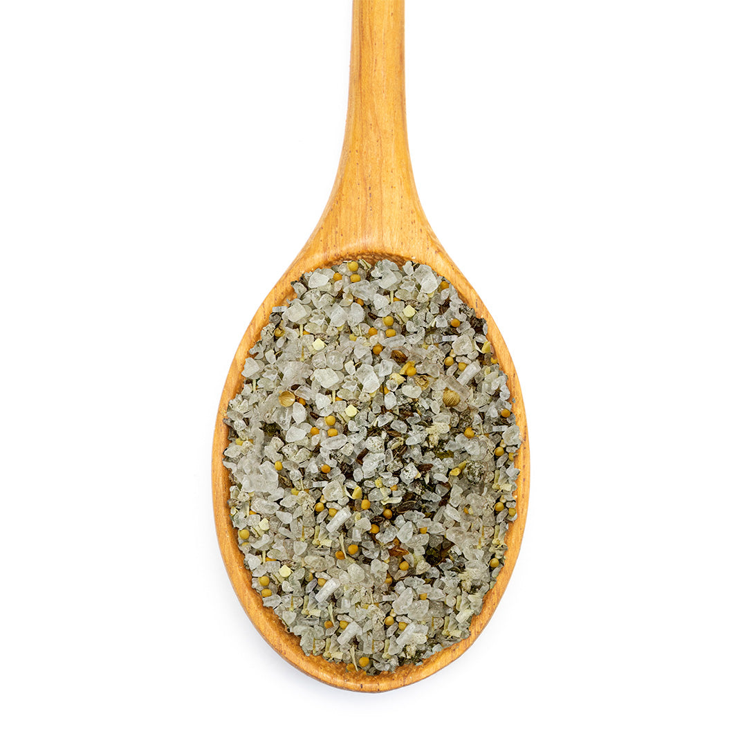 Dill Pickle Sea Salt Seasoning on spoon
