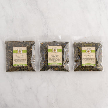 Green Tea Sampler Contents