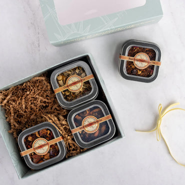 Herbal Tea 4 Tin Gift Box - contents