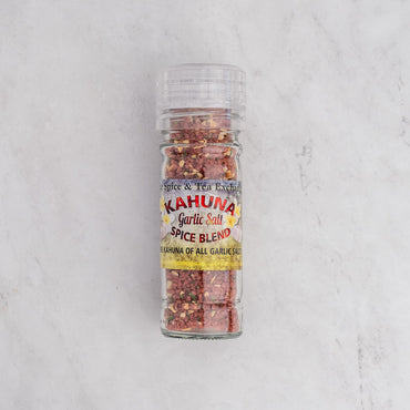Kahuna Garlic Salt Spice Blend in grinder