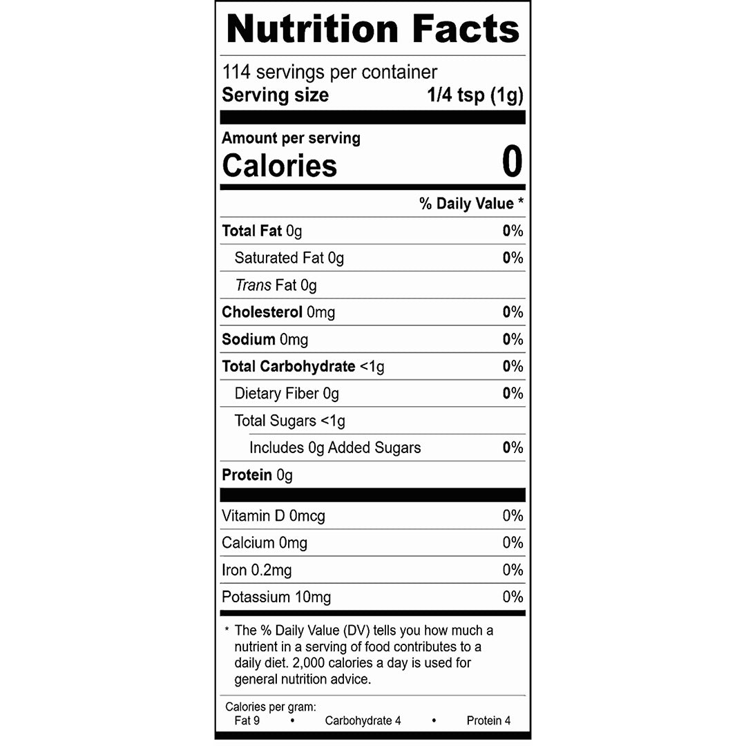 Kimchi Seasoning Nutrition Facts
