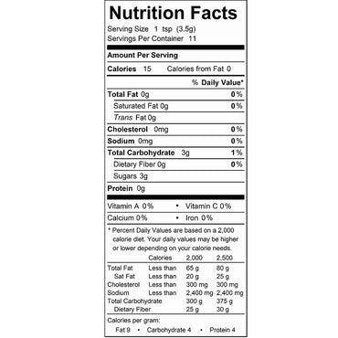 Lavender Lemon Sugar Nutrition Facts