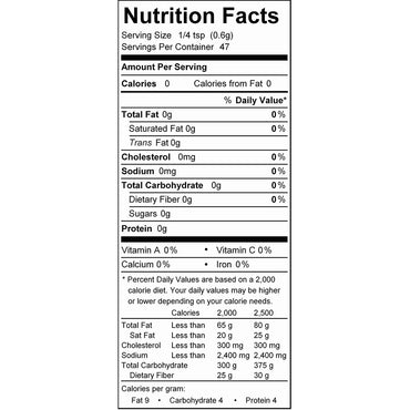 Lemon-Garlic Pepper Seasoning Nutrition Facts