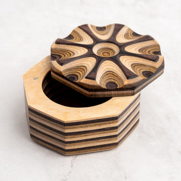 Natural Salt Cellar on white granite