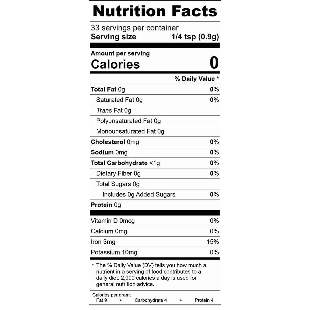 Shawarma Spice Blend Nutrition Facts