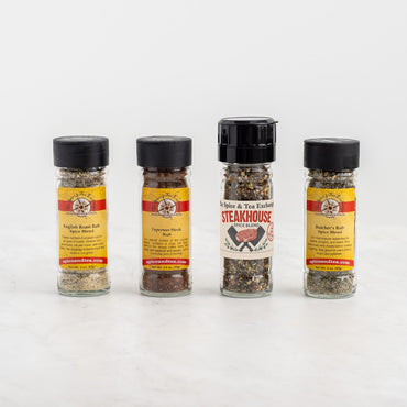 Ultimate Steak Rubs 4-Pack Gift Set contents