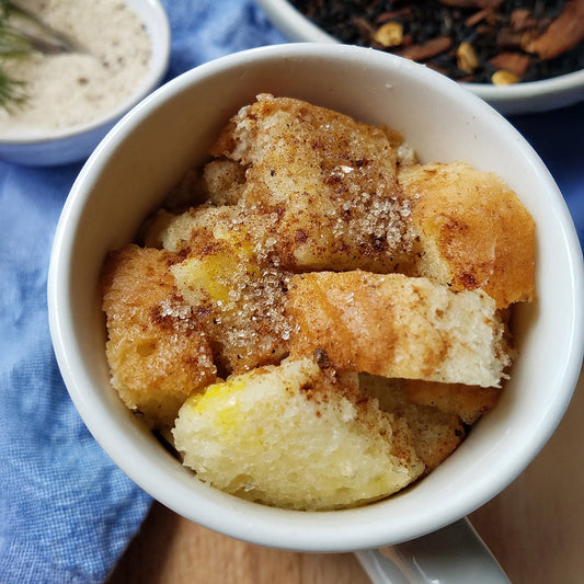 Warm Bread Pudding in a Mug