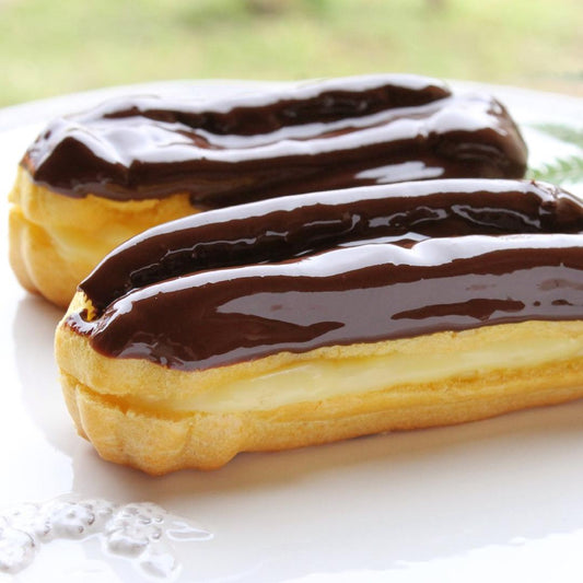Creme Brulee Chocolate Eclairs