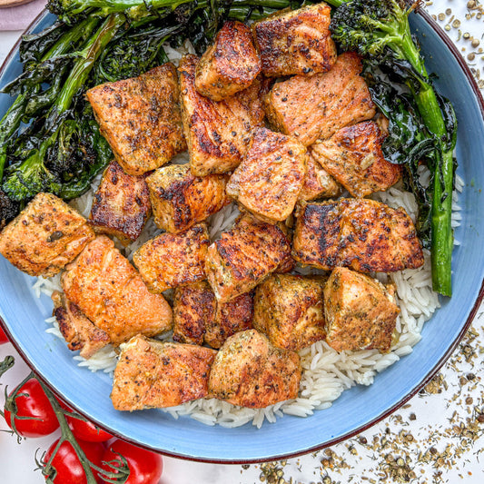 Honey Citrus Salmon Bites