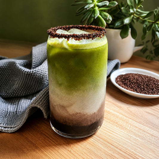 Black Cocoa Matcha Latte