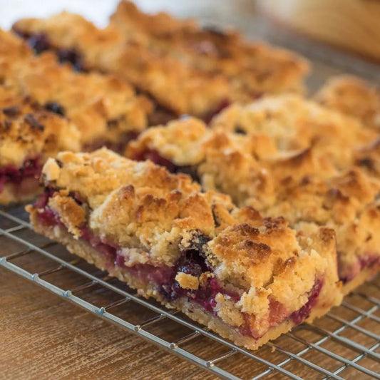 Mango Blueberry Crumble Bars