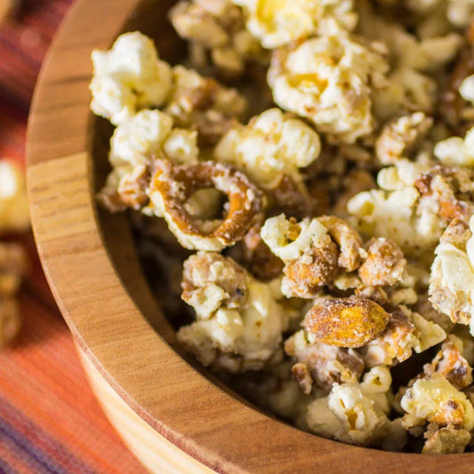 White Chocolate Turtle Popcorn