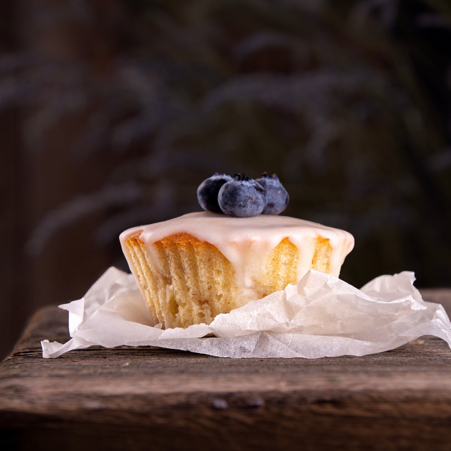 Lavender Lemon Drop Muffins Side View
