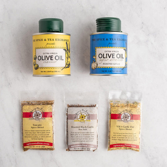 Aglio Arrostito Olive Oil Collection contents