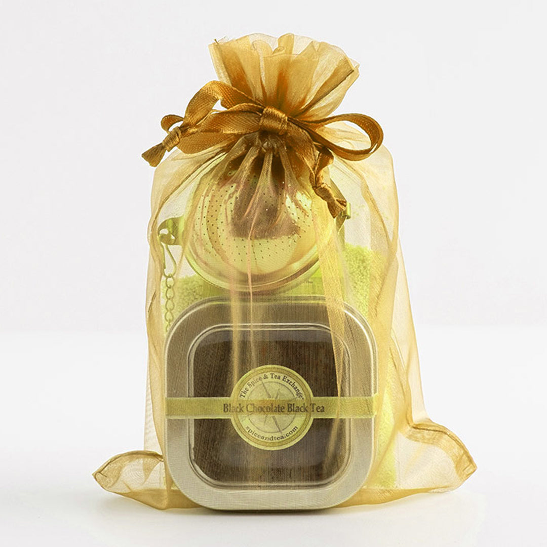 Black Chocolate Tea Tin with Infuser