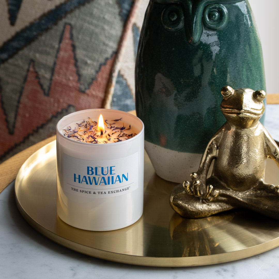 Blue Hawaiian Candle as tabletop decor - view 1