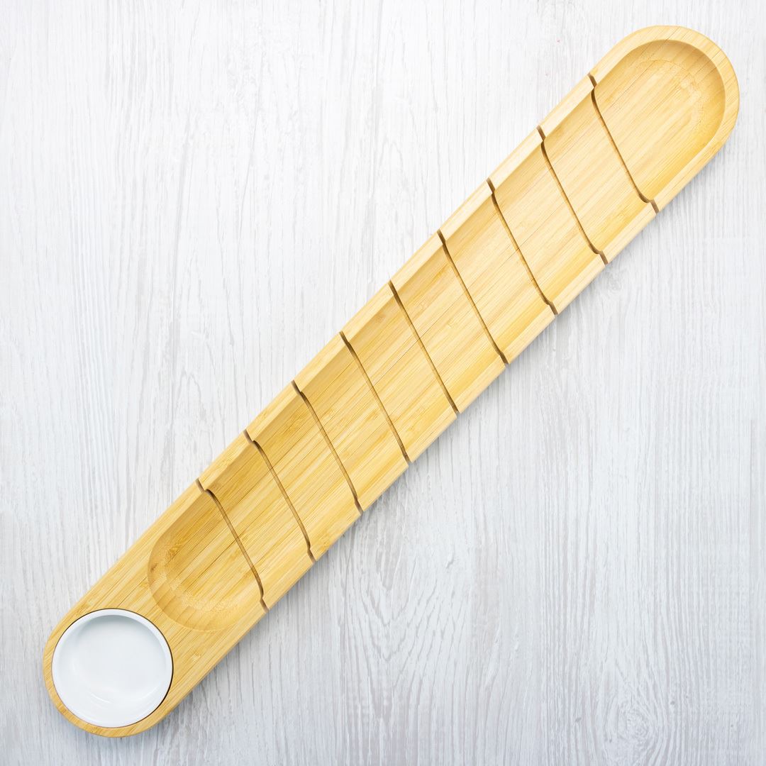 Bread Board with Ceramic Dip Bowl - view 1