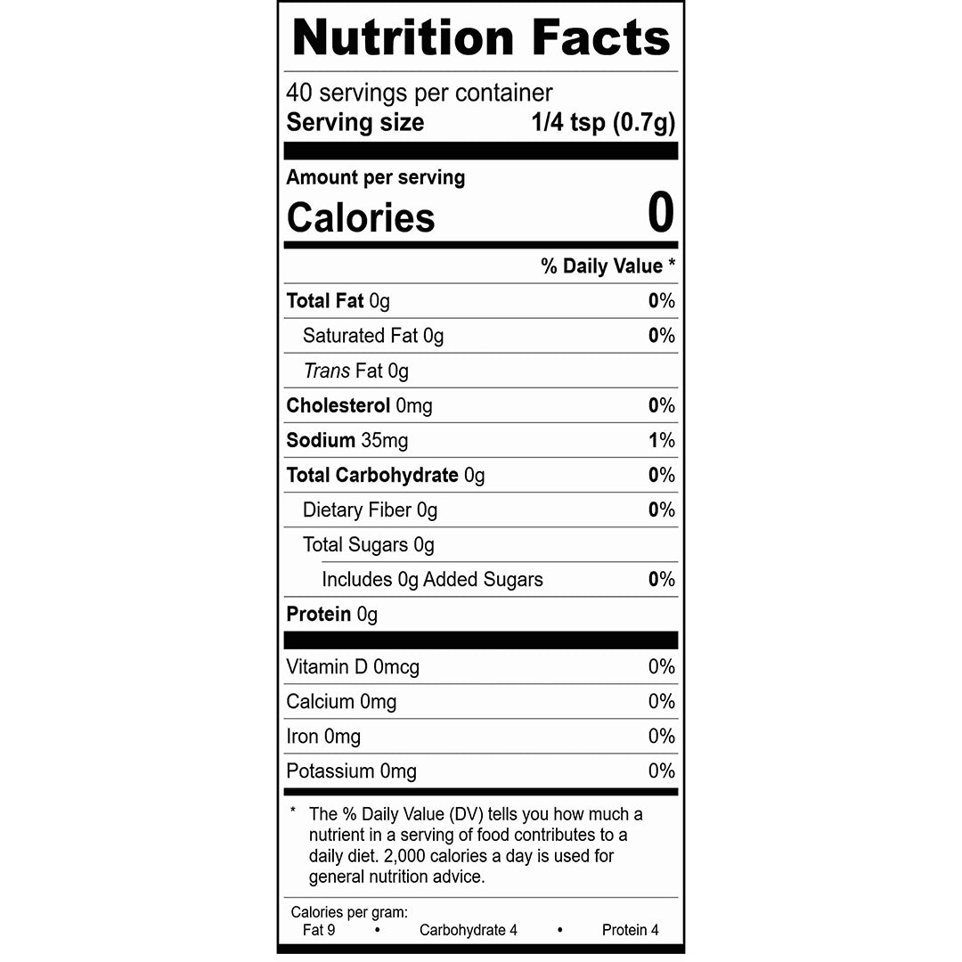 Buffalo Bleu Dip Spice Blend Nutrition Facts