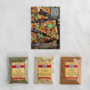 Butternut Squash & Caramelized Onion Flatbread (Kit) contents