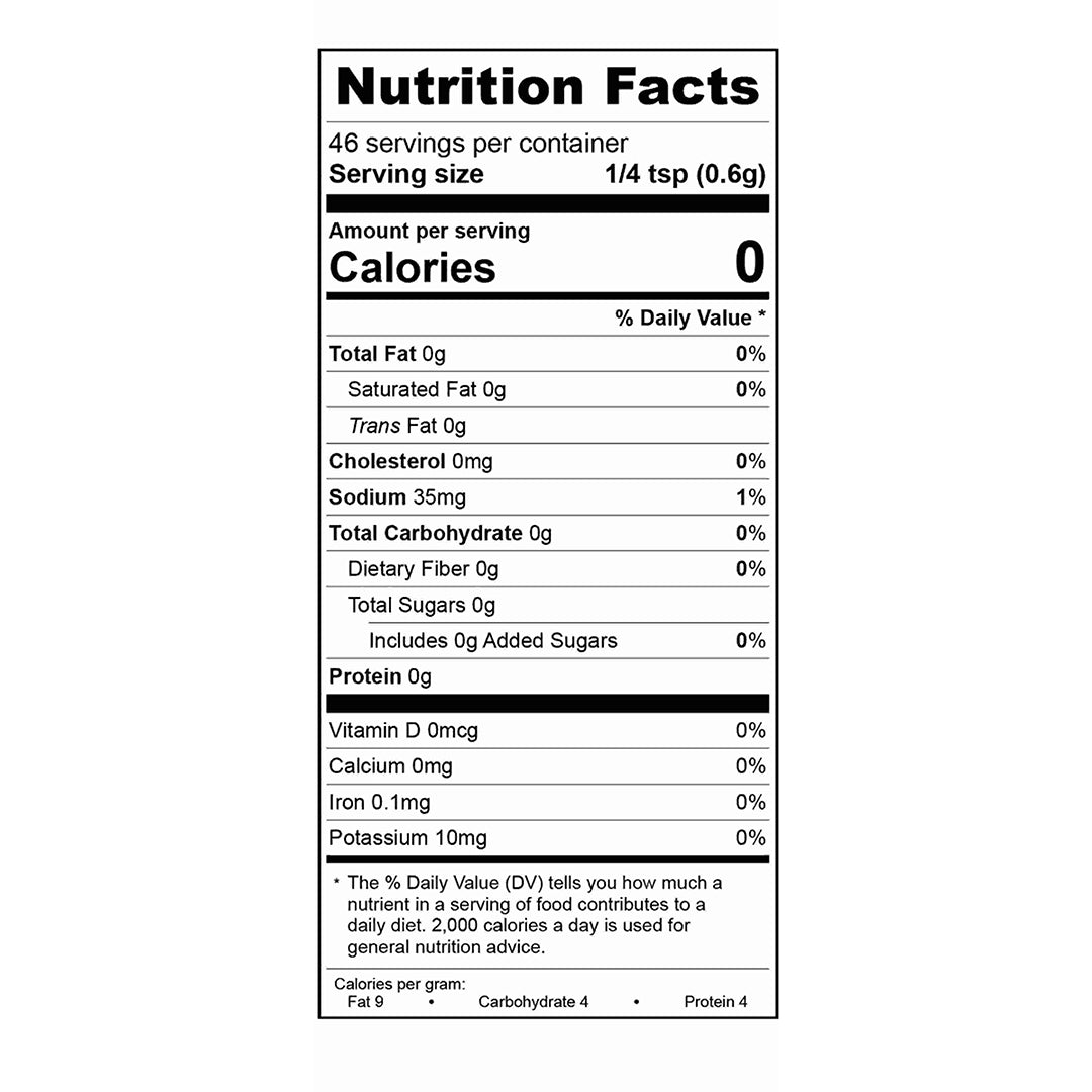 Carne Asada Spice Blend Nutrition Facts