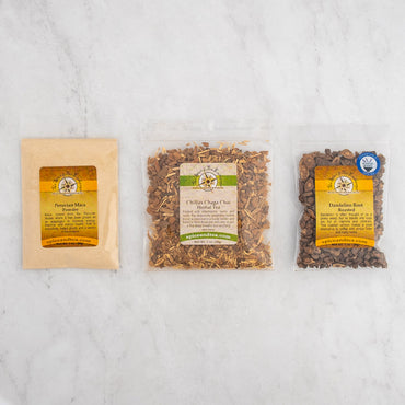 Chaga Super Wellness Sampler contents