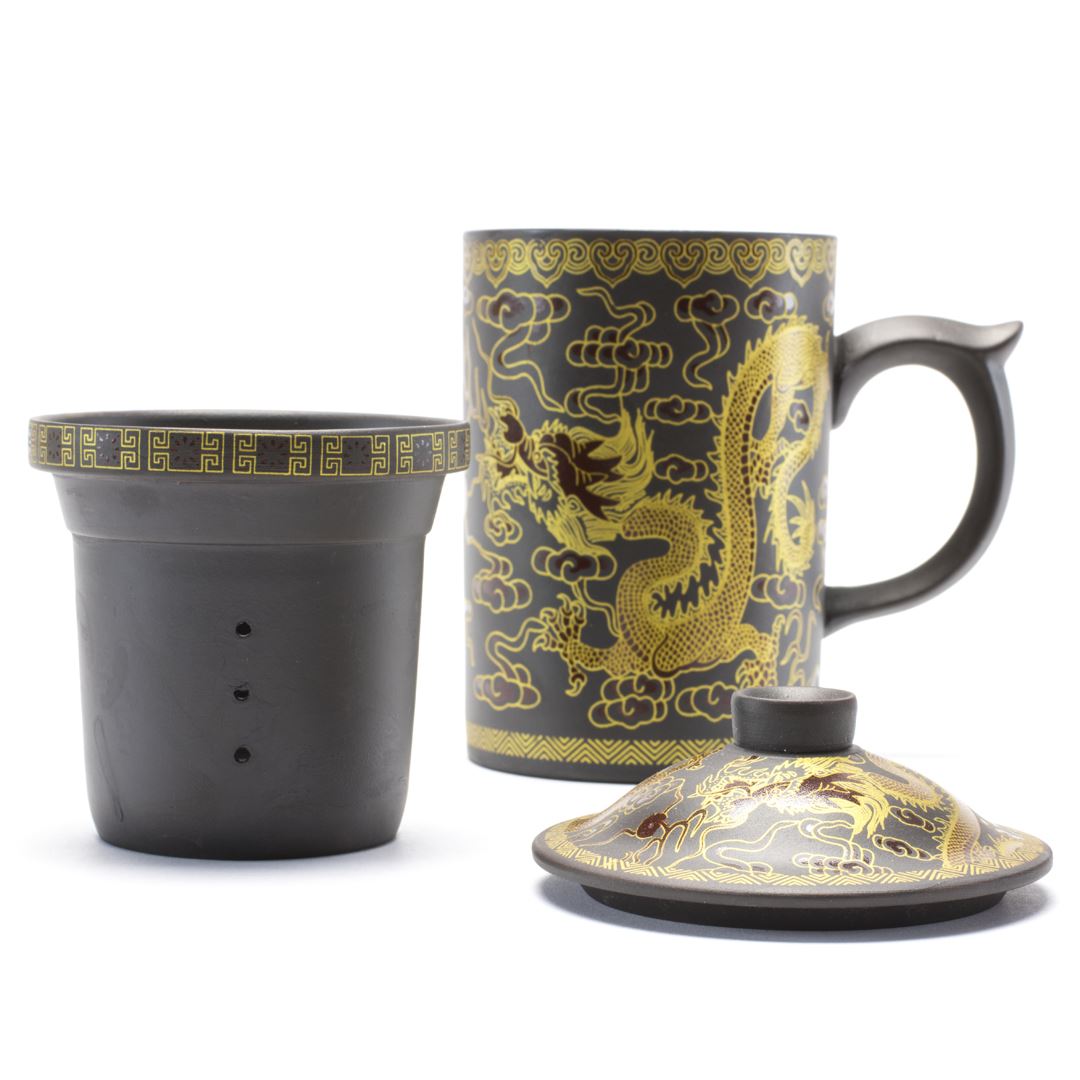 Dragon Dark Brown Tea Mug Infuser - view 3