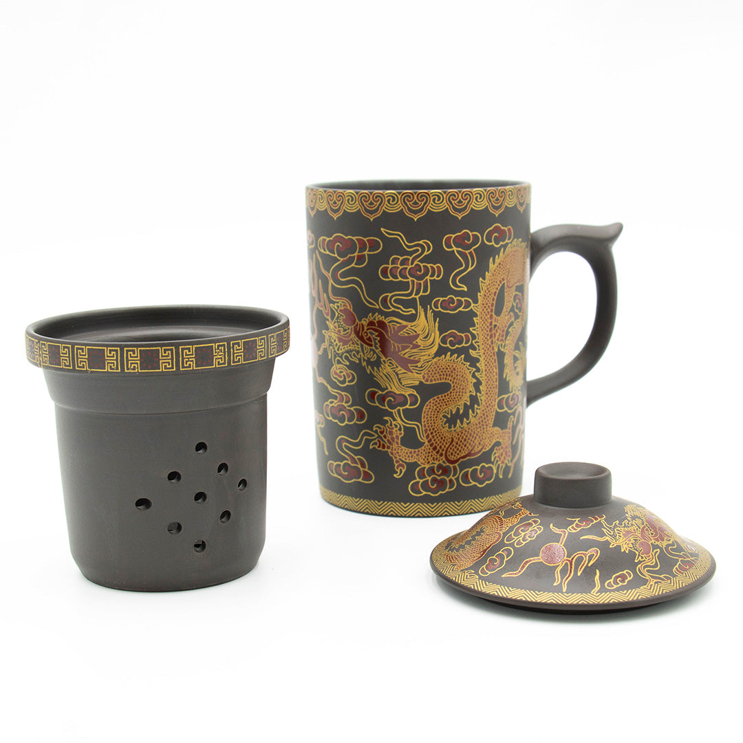Dragon Dark Brown Tea Mug Infuser - view 3