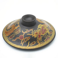 Dragon Dark Brown Tea Mug Infuser - lid