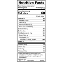 Elderberry Whipped Honey Jar Nutrition Facts