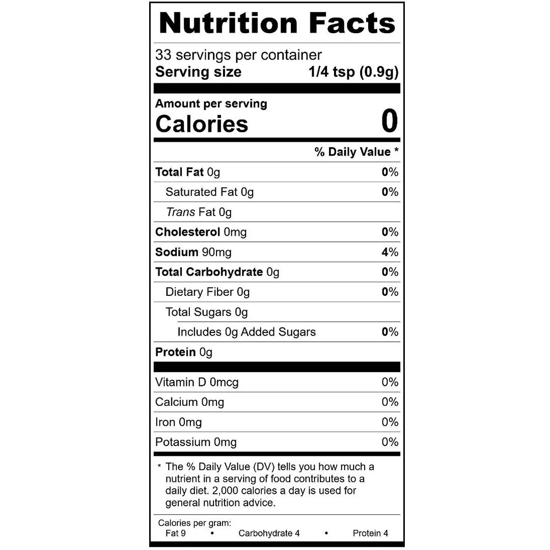 Garlic Aioli Spice Blend Nutrition Facts