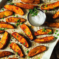 Garlic Truffle Potato Wedges