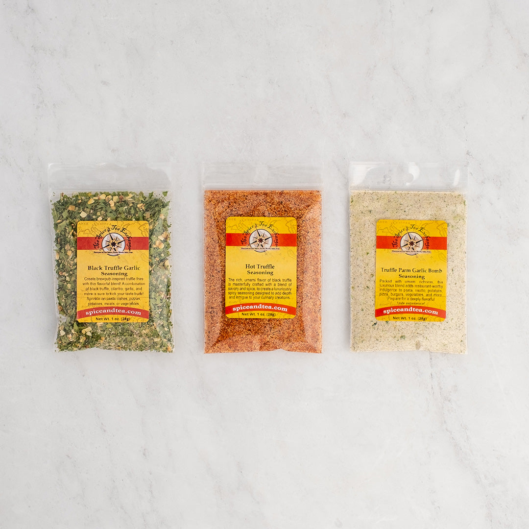 Trio Sample Garlic Truffle Trio Sampler – The Spice & Tea Exchange