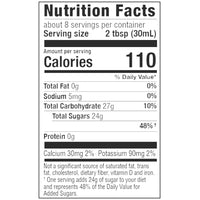 Organic Ginger Root Maple Syrup Nutrition Facts