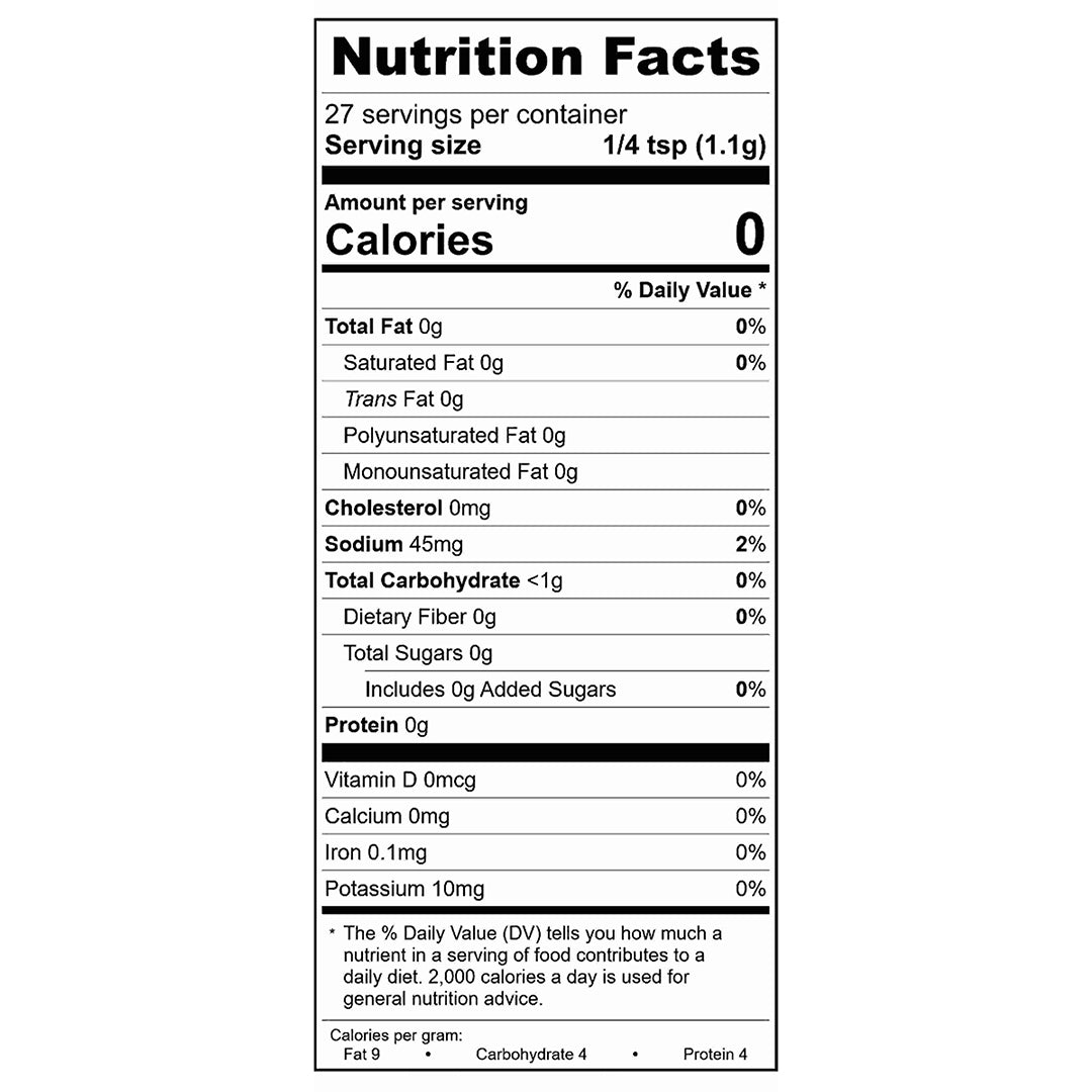 Ginger Teriyaki Seasoning Nutrition Facts