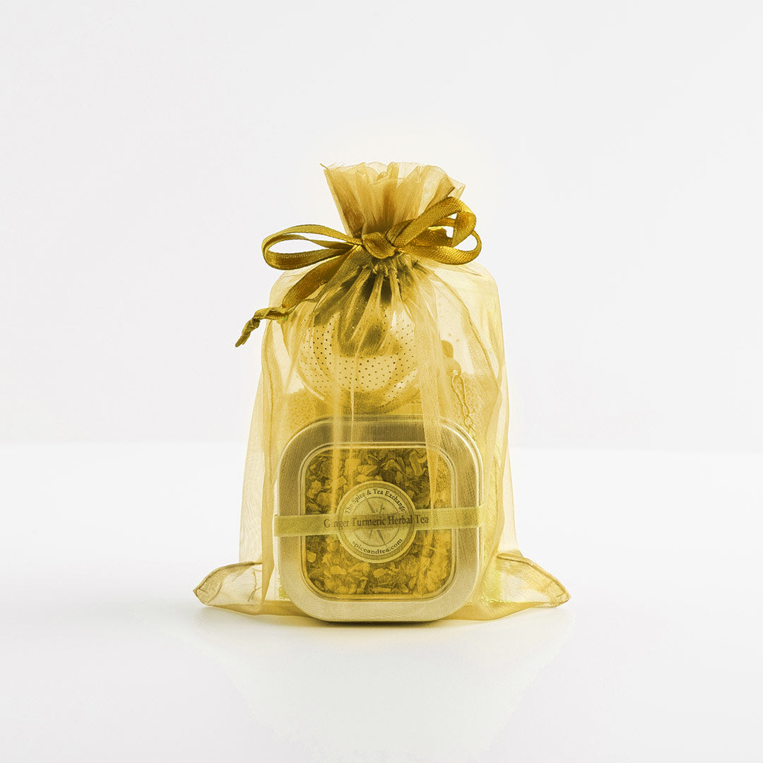 Ginger Turmeric Tea Tin with Infuser