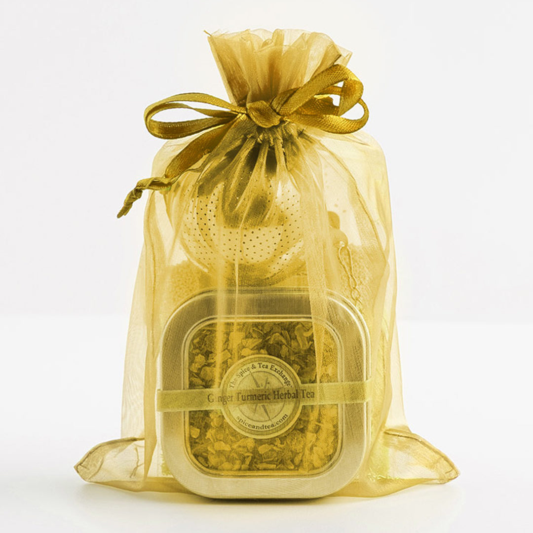 Ginger Turmeric Tea Tin with Infuser
