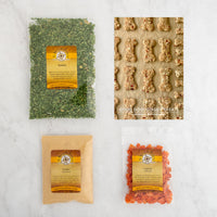 Good Dog! Doggy Treats recipe card and baggies: Parsley, Ginger - Ground, Carrots Diced