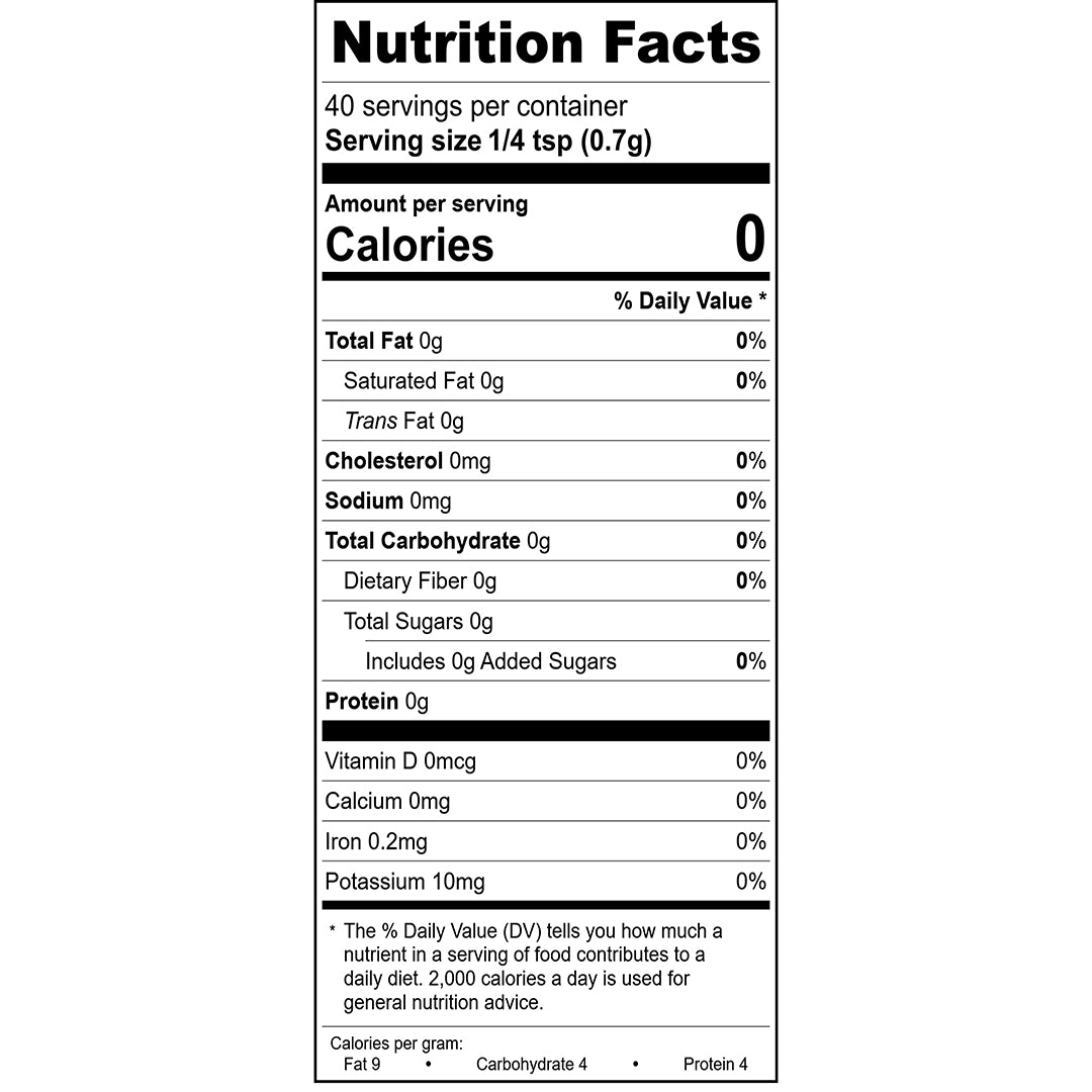 Good As Gold Spice Blend Nutrition Facts