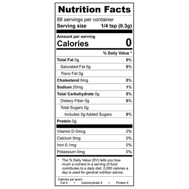 Green Goddess Seasoning Nutrition Facts