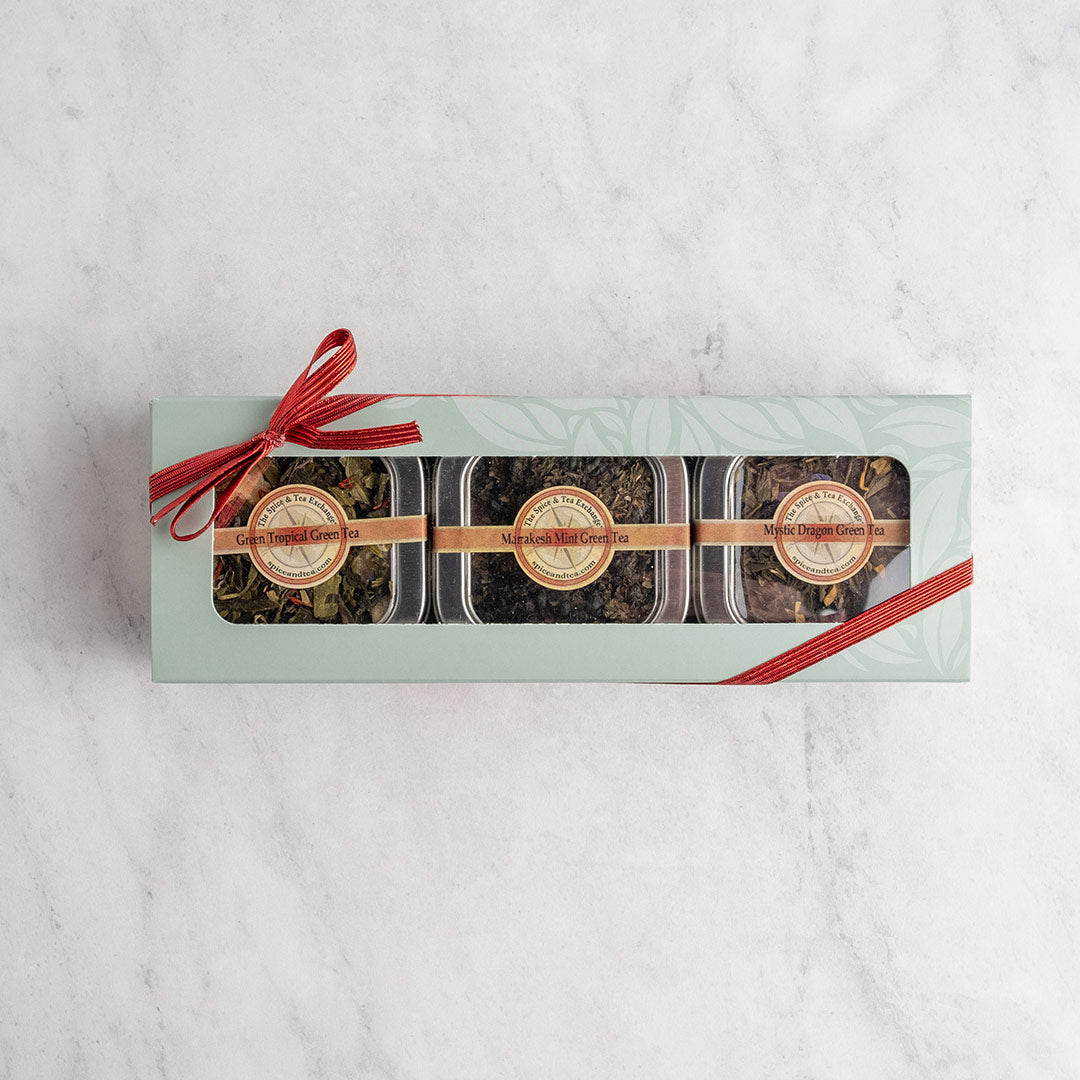 Green Tea 3 Tin Gift Box