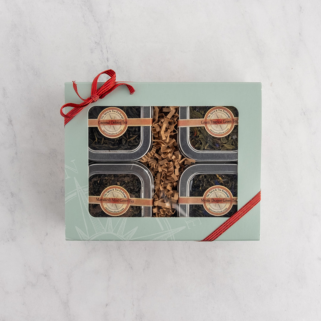 Green Tea 4 Tin Gift Box