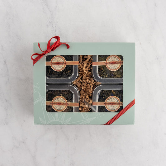 Green Tea 4 Tin Gift Box
