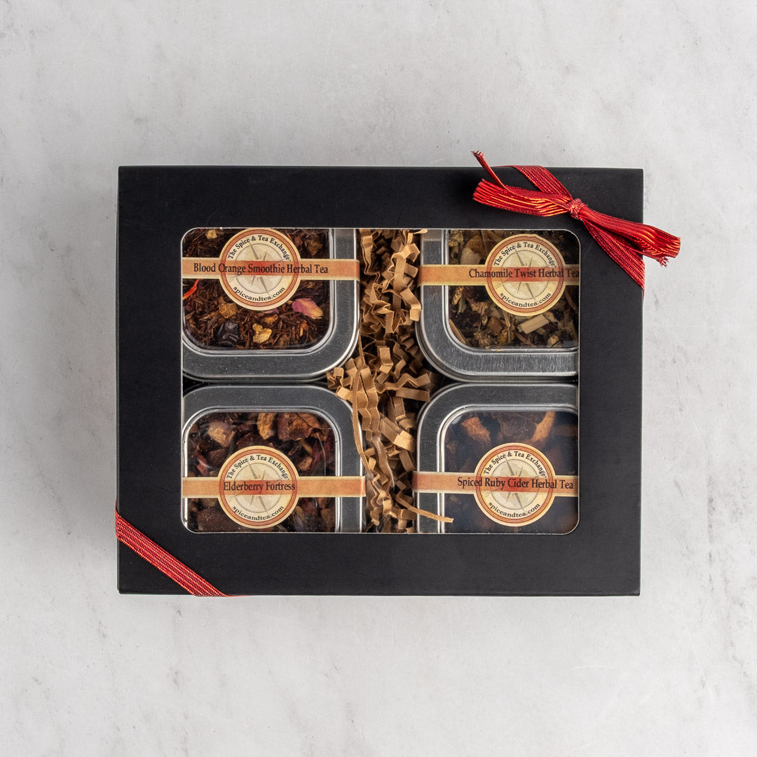 Herbal Tea 4 Tin Gift Box | The Spice & Tea Exchange