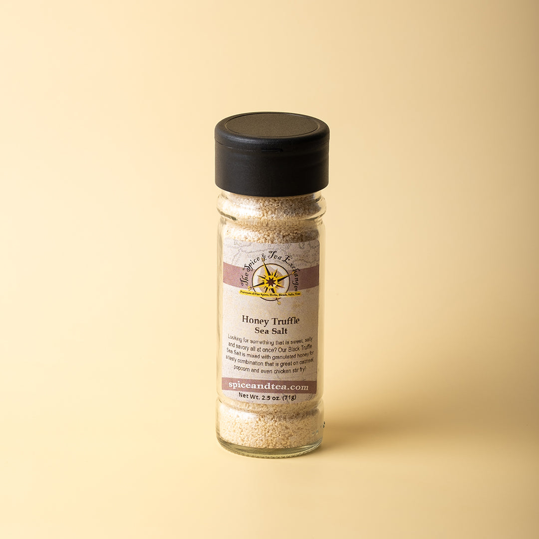 Honey Truffle Sea Salt  in shaker jar