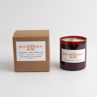 Hot Buttered Rum Candle next to box