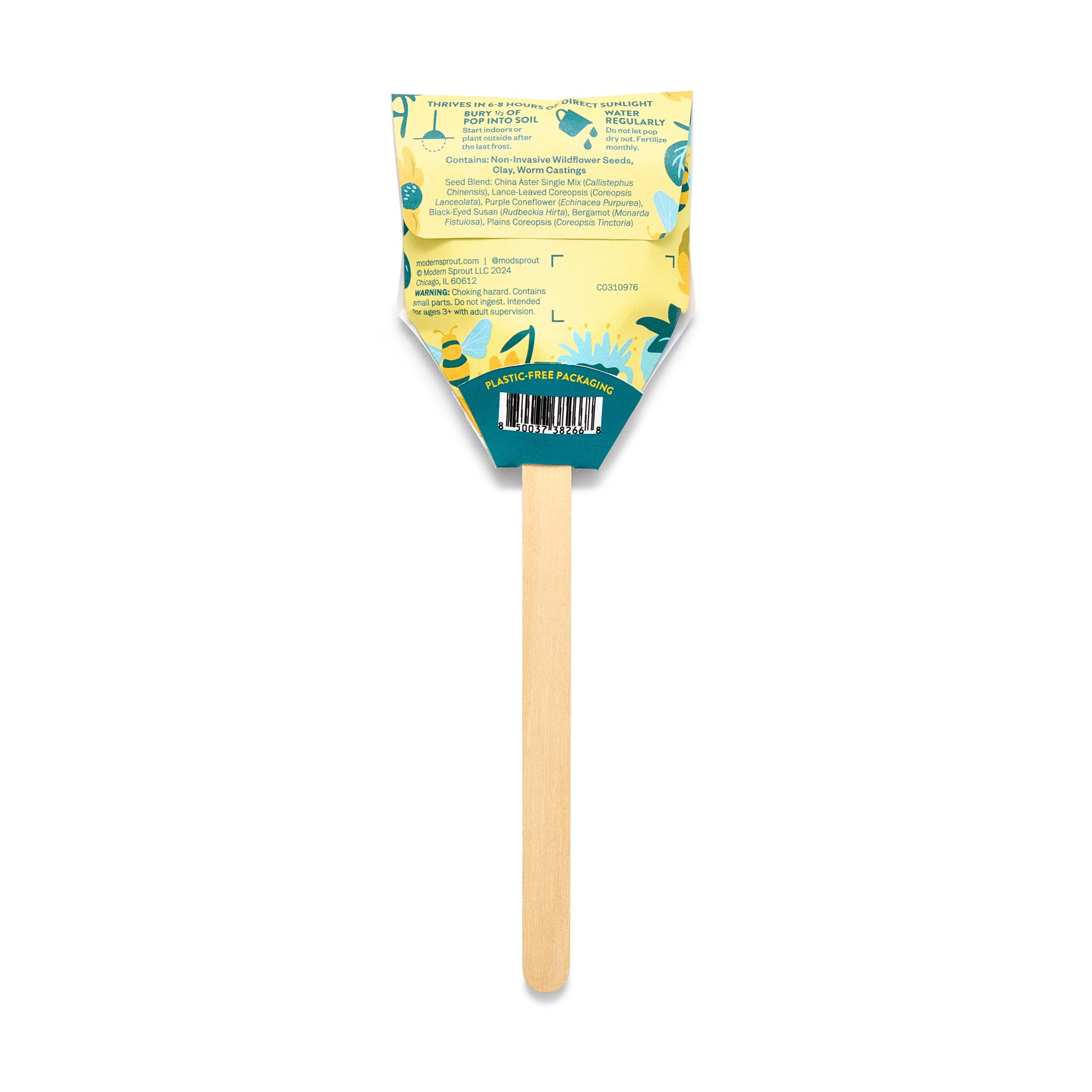 wildflower seed pops Seed Pops (Strawberry, Sweet Basil, Humble Bee) – The Spice & Tea Exchange